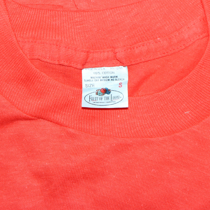 Fruit Of The Loom made in USA T-shirt Taglia S vintage mezza manica nuova deadstock