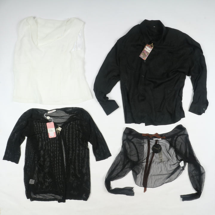 Abbigliamento misto donna made in Italy deadstock 78pz pantaloni, Canicie, Gonne...