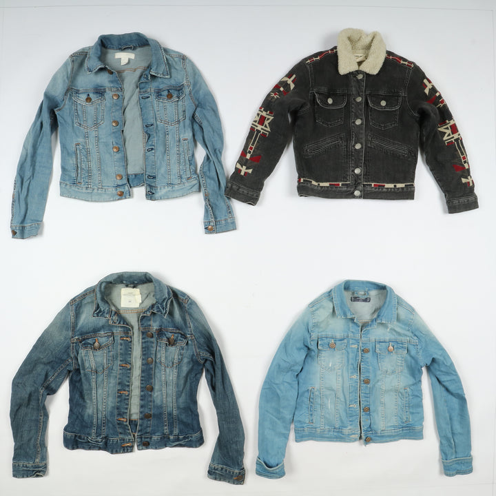 Giacche giubbini jeans denim da bambino bambina stock da 40pz