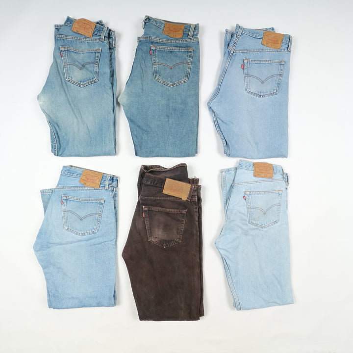 Levi's Made in USA anni 80 lotto da 37pz Levis vintage jeans