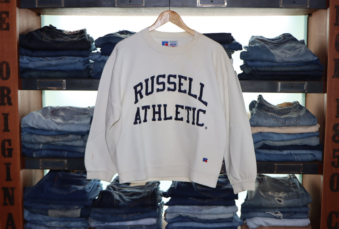Russel Athletic vintage Bianca taglia S