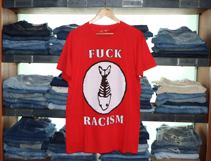 Screen Stars Fuck Racism made in Ireland Taglia XL T-shirt vintage
