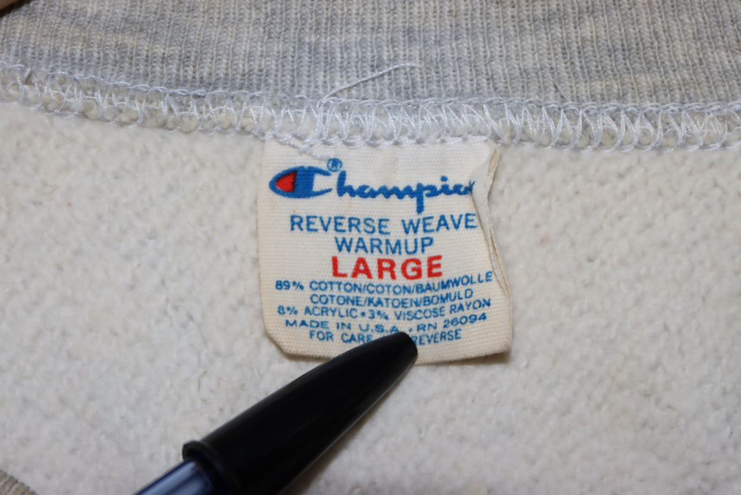 Champion Reverse Weave Warmup made in USA felpa vintage taglia L