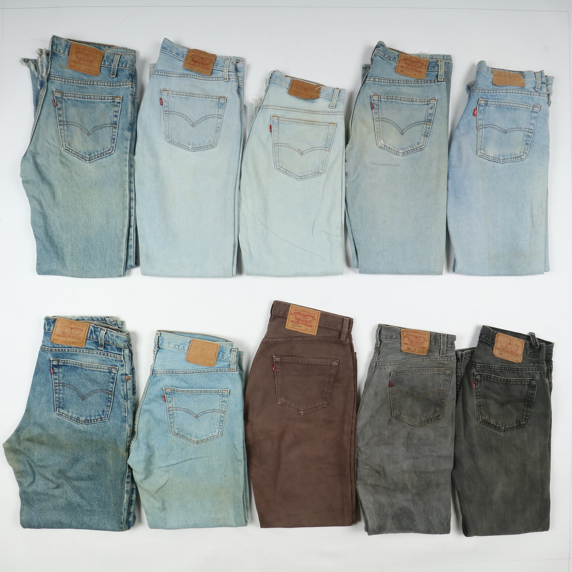 Levi s 501 e ZIP Grado B stock da 31pz Levis denim Uomo denim e mix Vintage Clothing