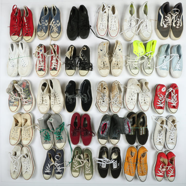 Stock Converse all star e Vans box da 36pz alte basse vintage