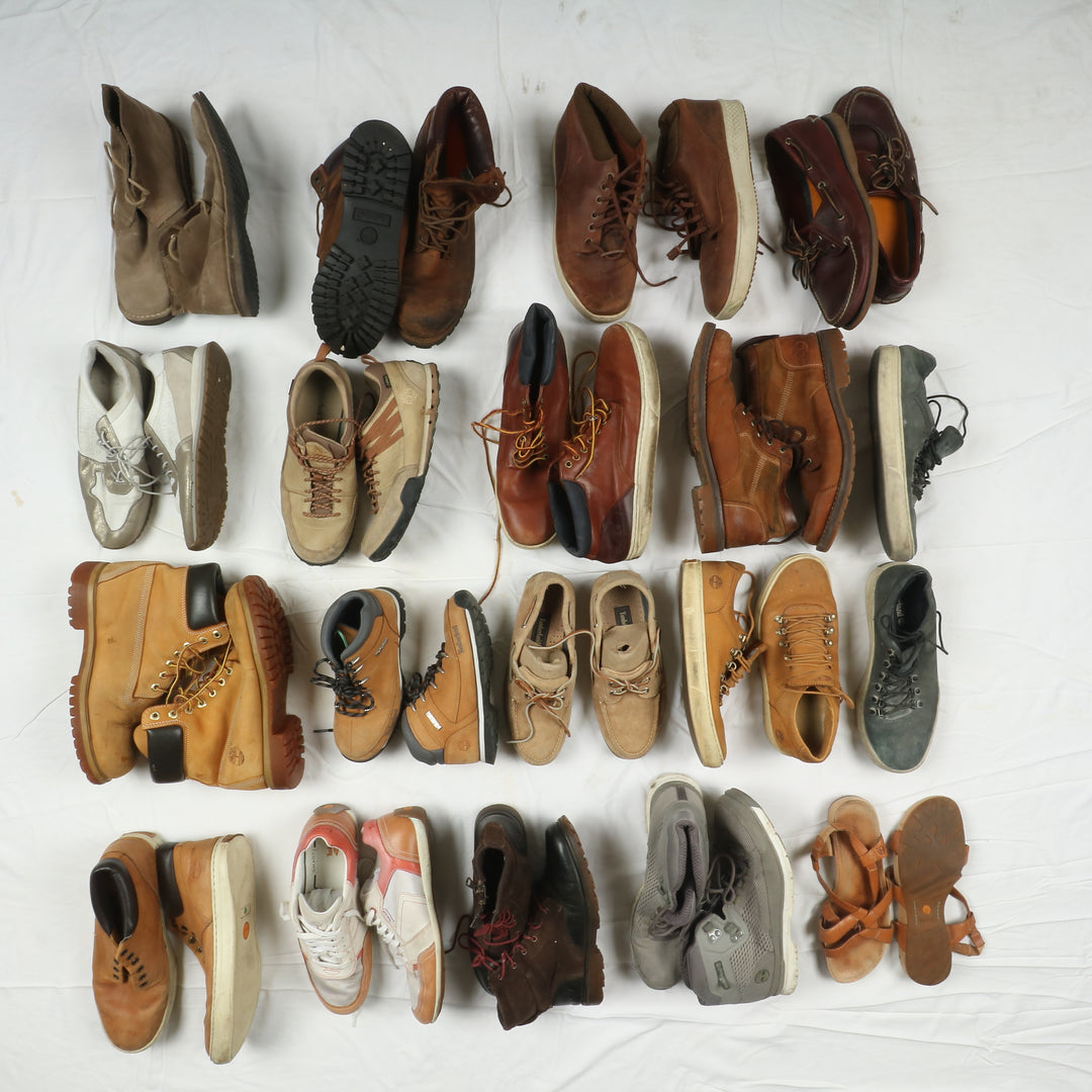 Stock scarpe Timberland vintage box da 18 paia uomo - donna e bambino