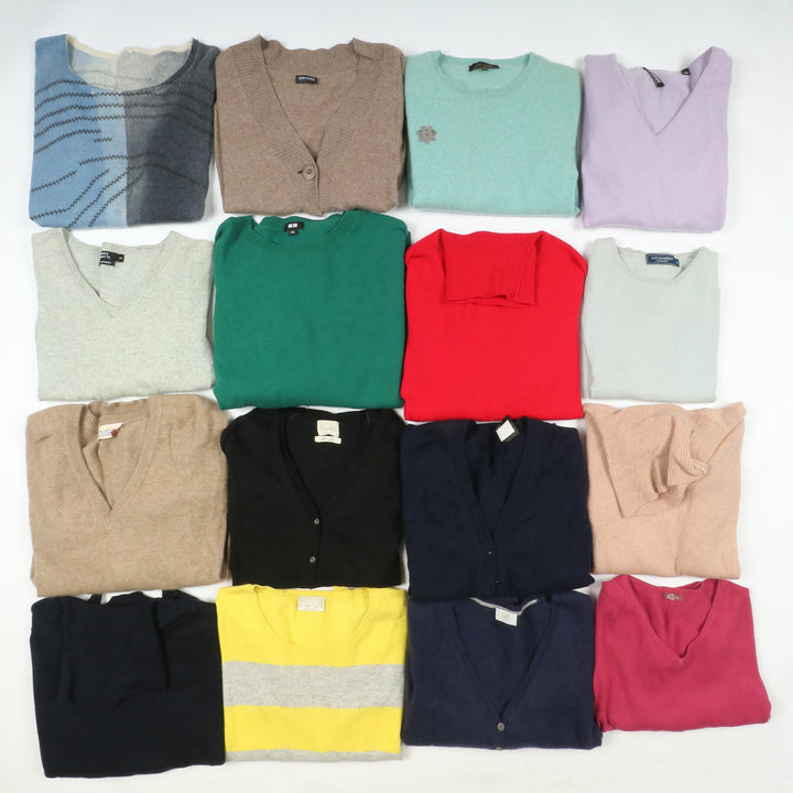 Cashmere 100% stock da 42 pz Maglioni, Cardigan e Gilet donna e uomo