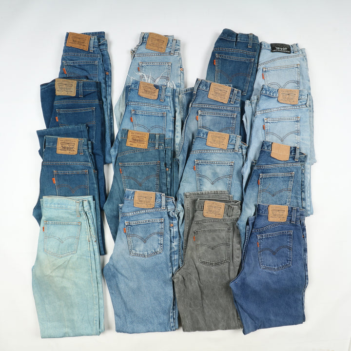 Levi's orange tab anni 80 lotto da 48pz Levis vintage jeans