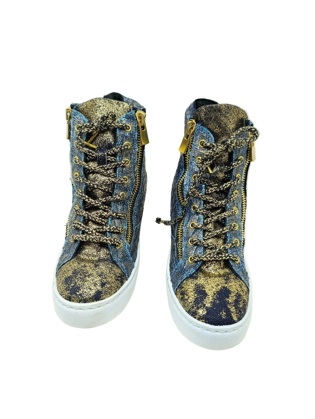 2Star sneakers donna numero 38 denim e gold nuove deadstock