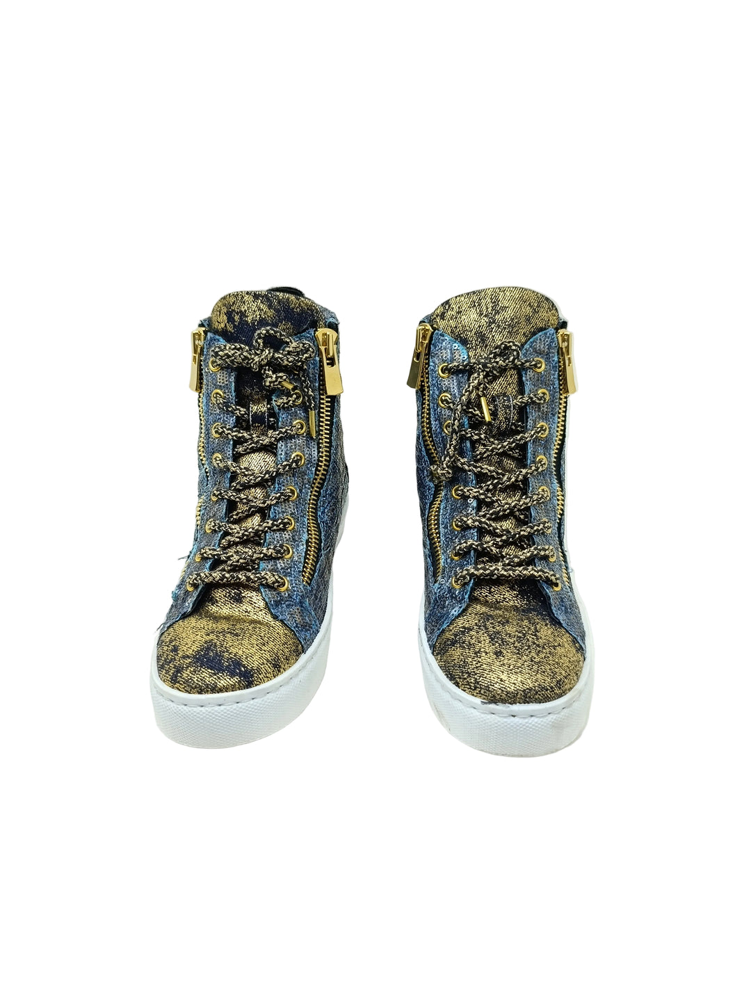 2Star sneakers donna numero 38 denim e gold nuove deadstock