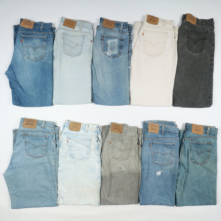 Levi's Orange Tab made in USA, colorati e denim, Grado B, stock da 32pz