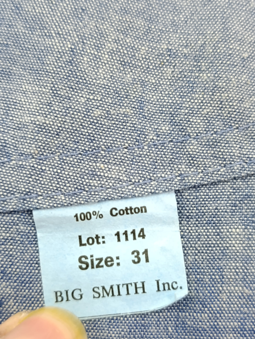 Big Smith Avoid Bleach W31 made in Italy deadstock jeans nuovo