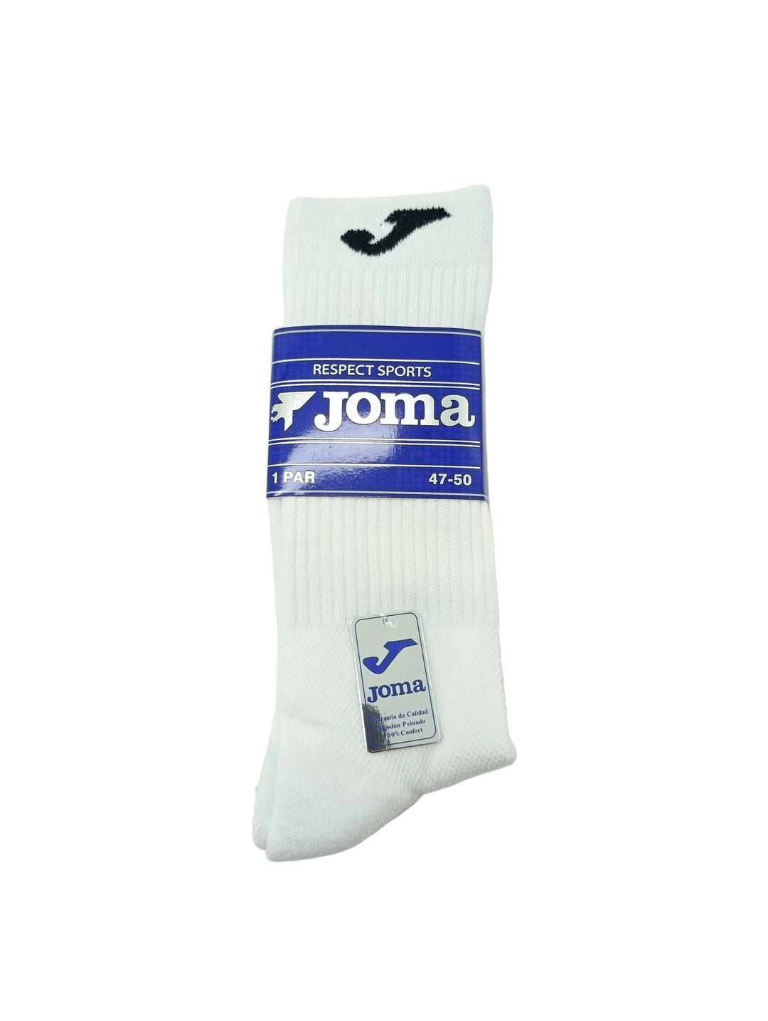 Joma Large Sock White nuove TG 47-50 Box da 12 paia Bianco