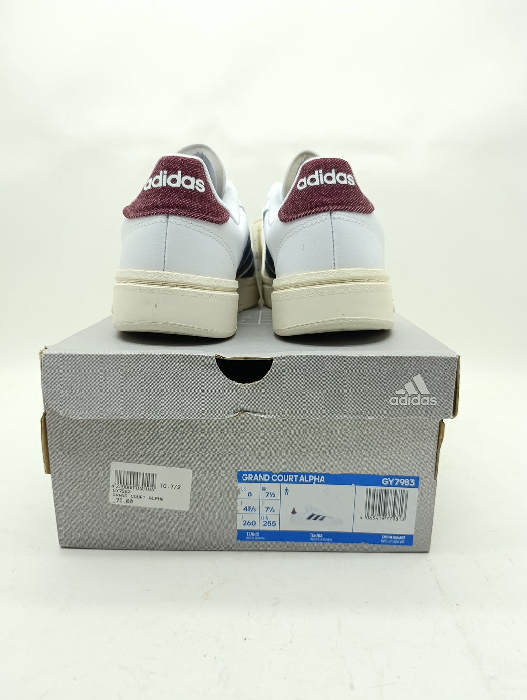 Adidas Grand Court Alpha scarpe nuove Eur 45.5 US 8 UK 7.5