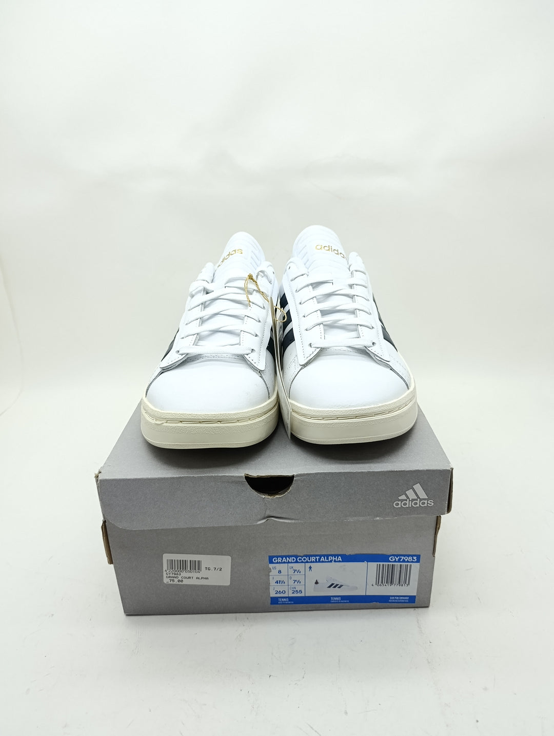 Adidas Grand Court Alpha scarpe nuove Eur 45.5 US 8 UK 7.5