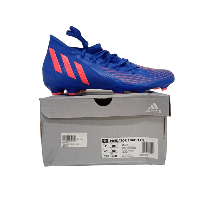 Adidas Predator edge.3 fg scarpe calcio nuove F 45 1/3 US 11 UK 10.5