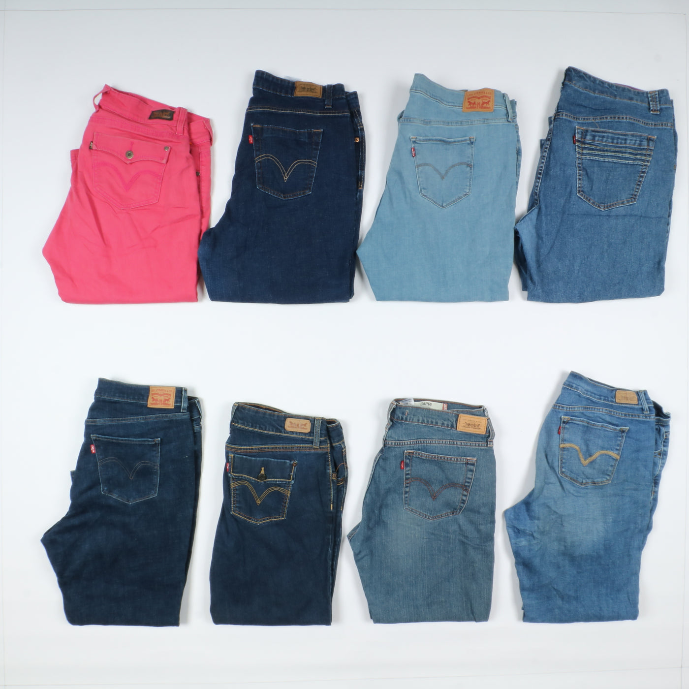 Levis vintage Bermuda modello Capri donna box da 42pz Levi's jeans grado A+B