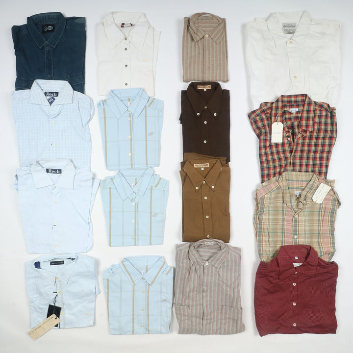 Stock camicie nuove Steve Alan, Abercombie, Massimo Rebecchi box 93pz deadstock