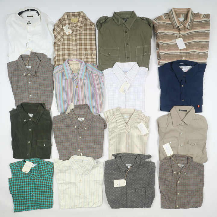 Stock camicie nuove Steve Alan, Abercombie, Massimo Rebecchi box 93pz deadstock