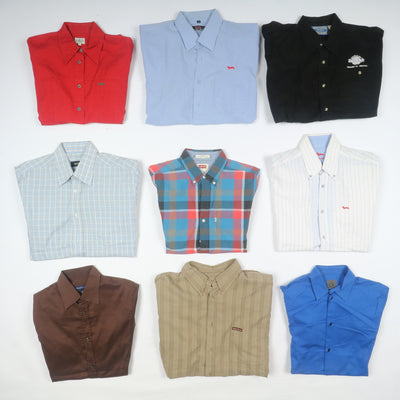 Camicie Firmate vintage box da 71pz uomo e donna Levi's, Gas, Wrangler.....