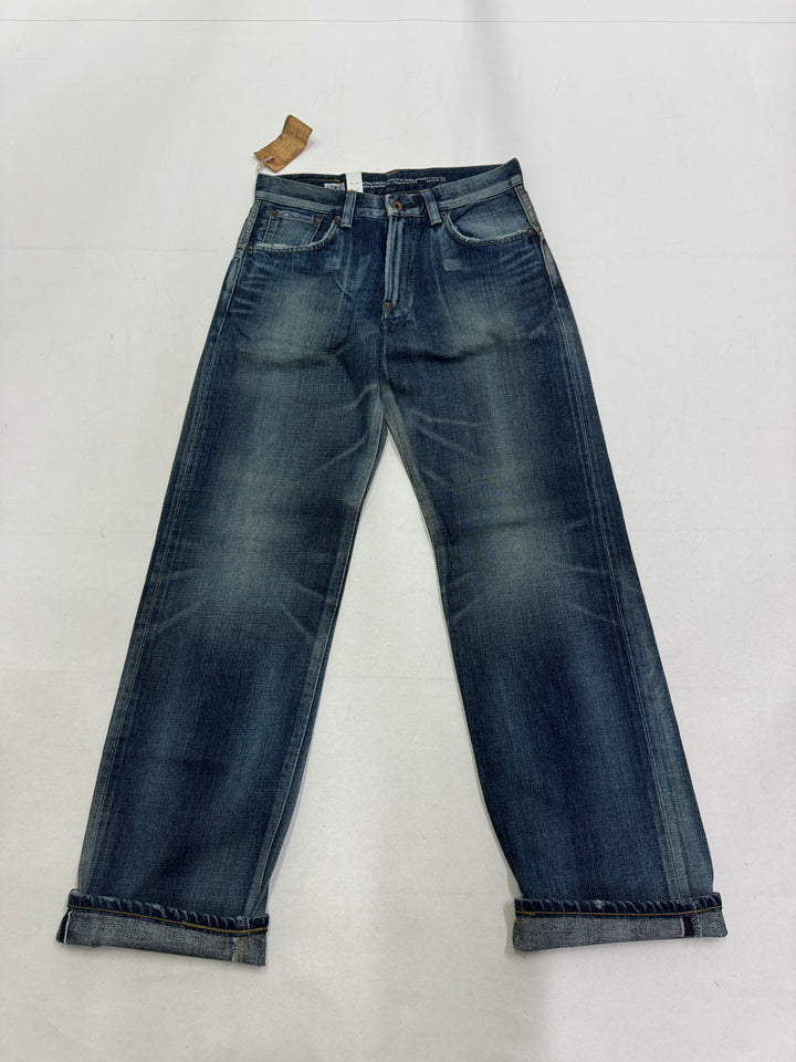 Edwin Rebel Vintage W30 L32 mezza cimosa jeans nuovo Deadstock red line
