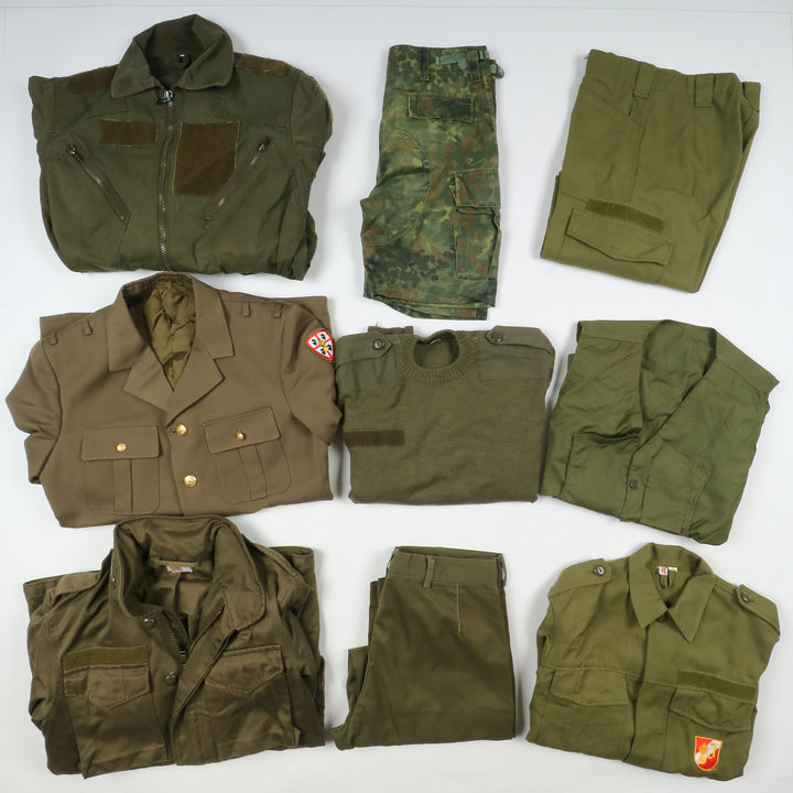 Abbigliamento militare e civile misto caccia pesca soft air lotto da 27pz army