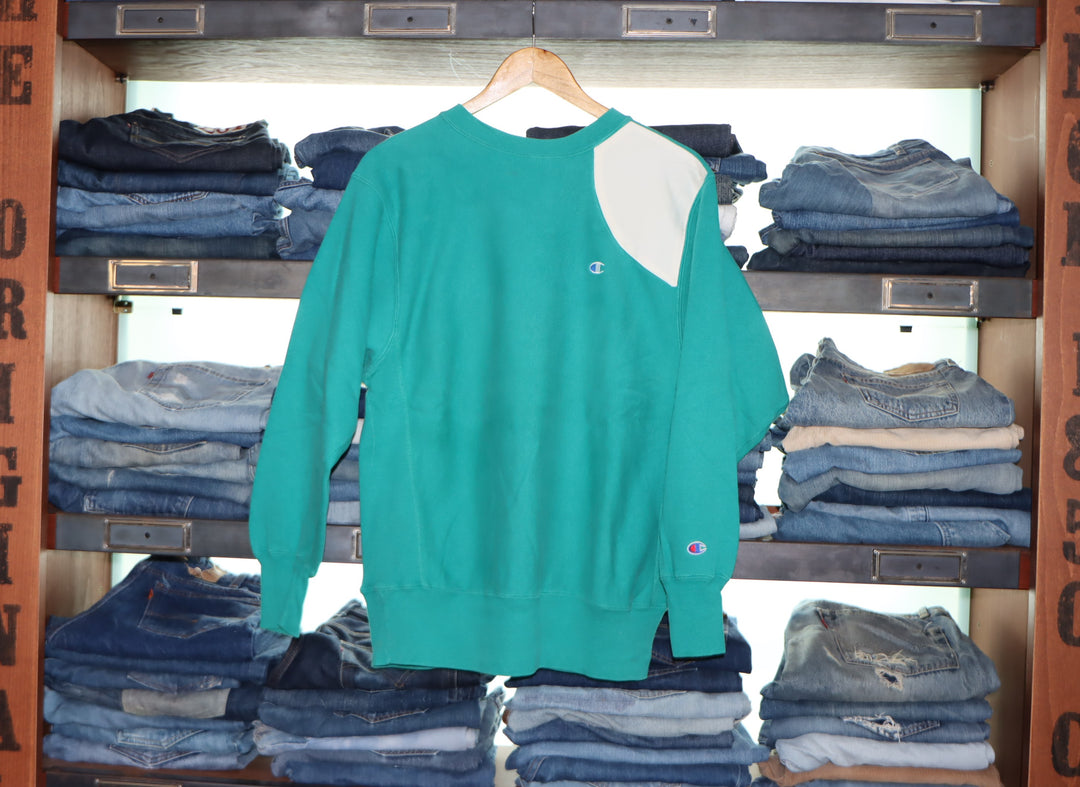 Champion Reverse Weave made in usa Verde vintage size L Verde