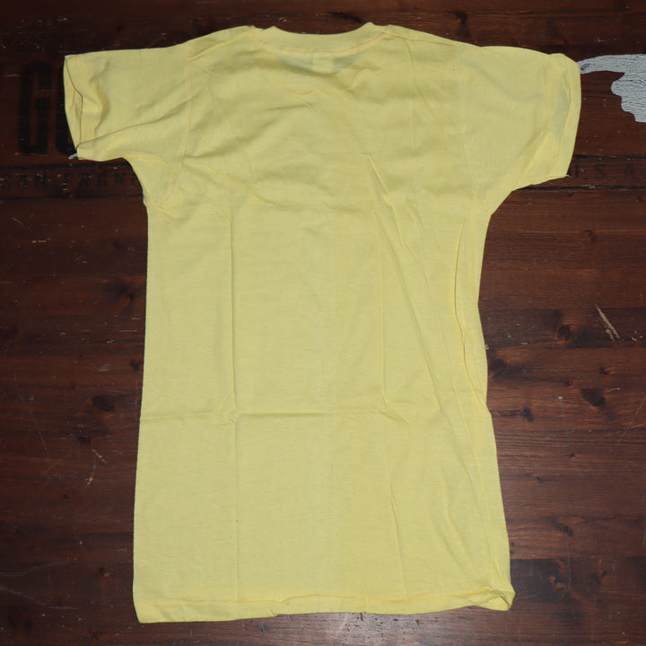 Fruit Of The Loom made in USA T-shirt Taglia M vintage mezza manica nuova deadstock