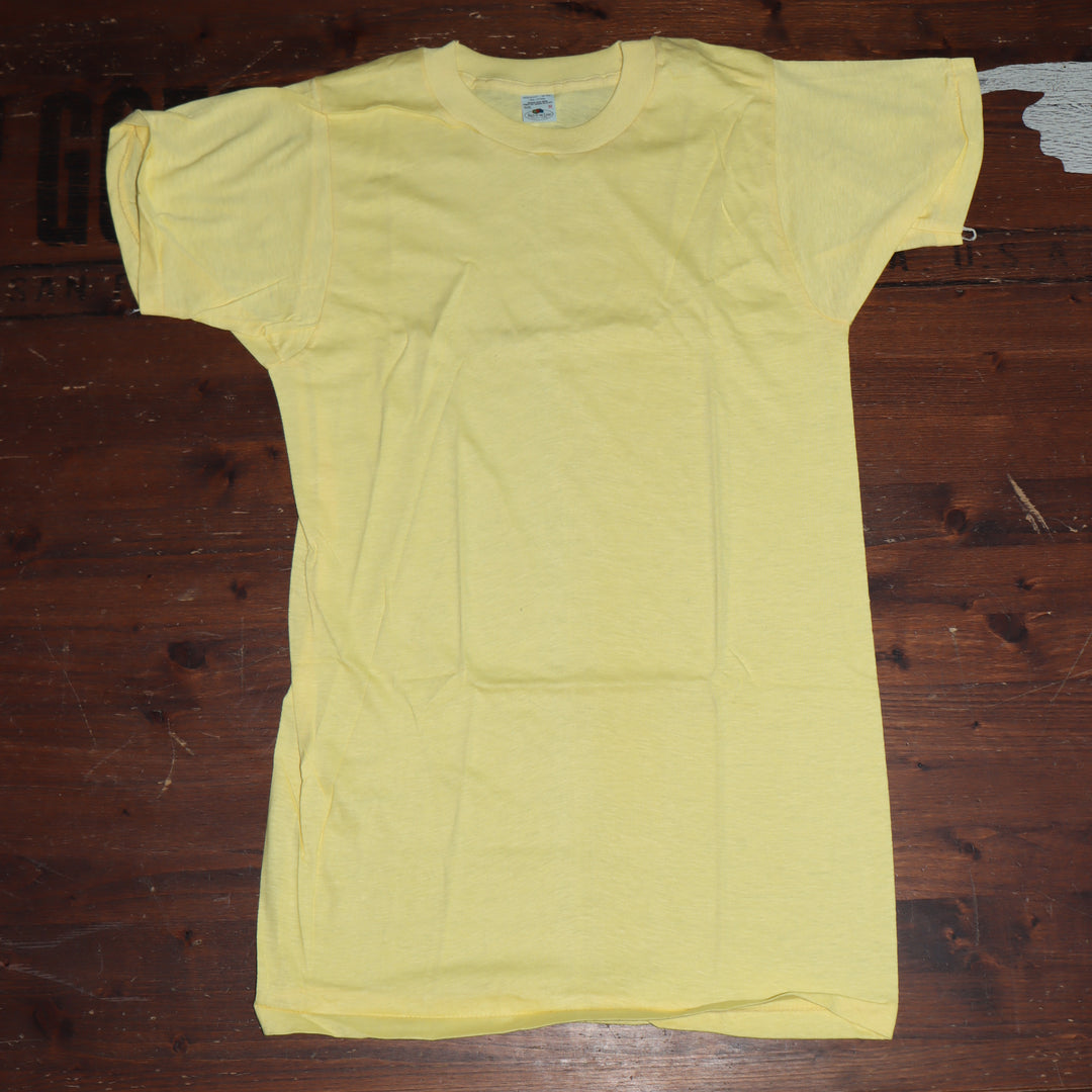 Fruit Of The Loom made in USA T-shirt Taglia M vintage mezza manica nuova deadstock