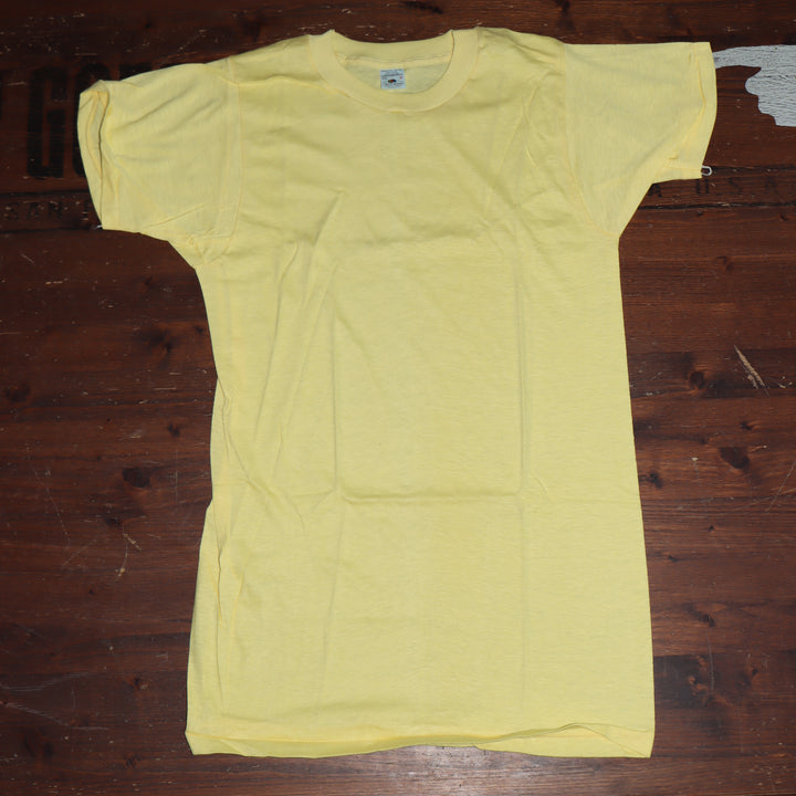 Fruit Of The Loom made in USA T-shirt Taglia M vintage mezza manica nuova deadstock
