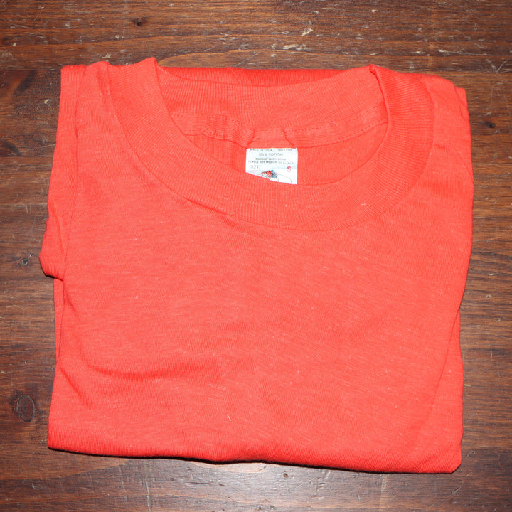 Fruit Of The Loom made in USA T-shirt Taglia S vintage mezza manica nuova deadstock