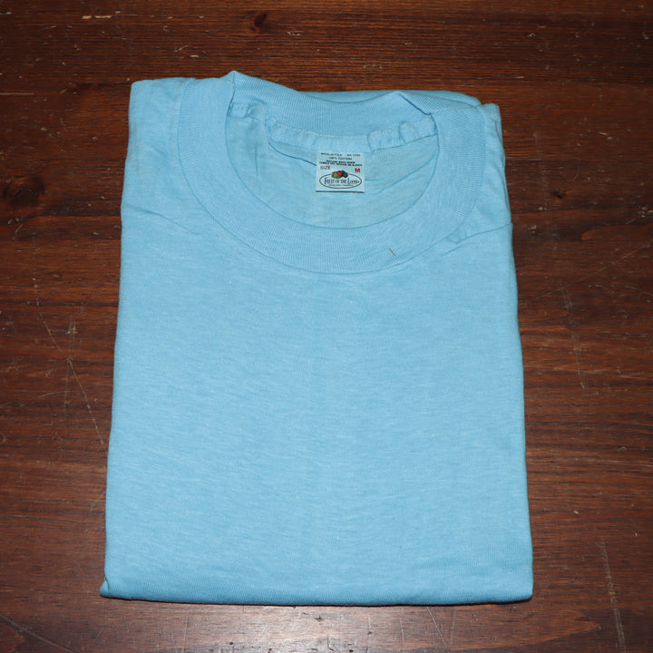 Fruit Of The Loom made in USA T-shirt Taglia M vintage mezza manica nuova deadstock