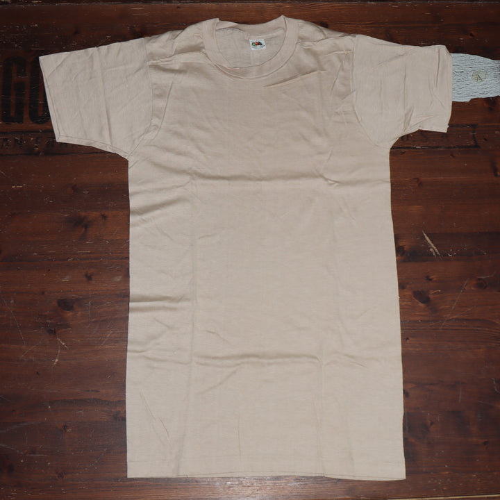 Fruit Of The Loom made in USA T-shirt Taglia M vintage mezza manica nuova deadstock