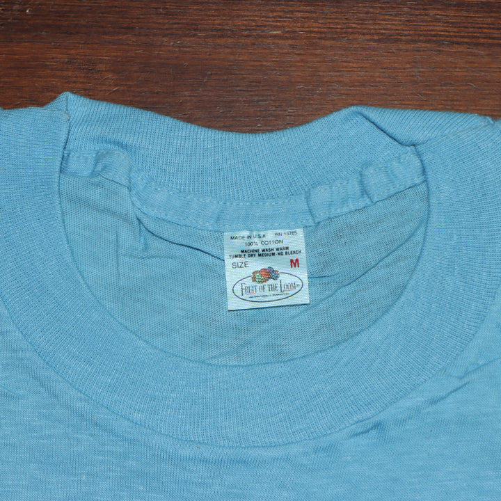 Fruit Of The Loom made in USA T-shirt Taglia M vintage mezza manica nuova deadstock
