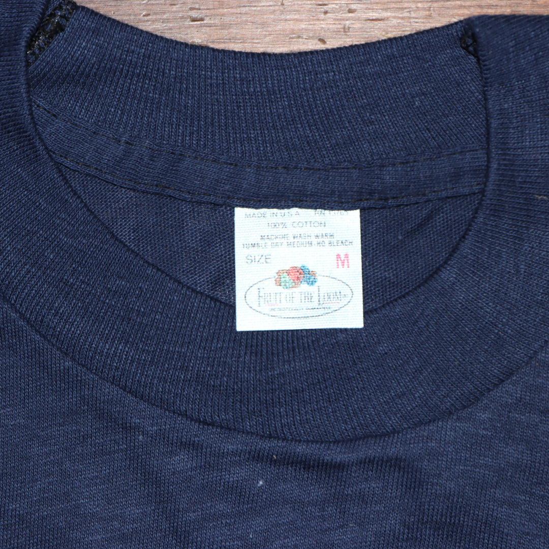 Fruit Of The Loom made in USA T-shirt Taglia M vintage mezza manica nuova deadstock
