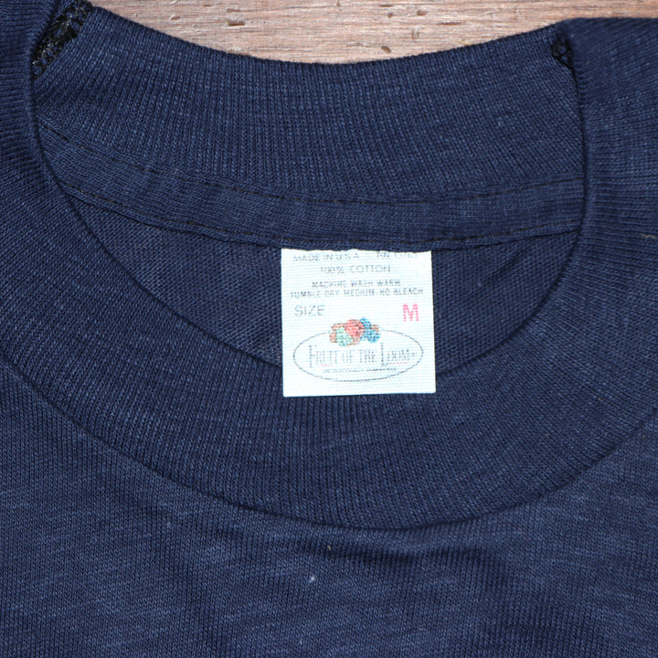 Fruit Of The Loom made in USA T-shirt Taglia M vintage mezza manica nuova deadstock