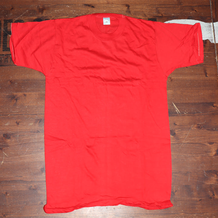Fruit Of The Loom made in USA T-shirt Taglia M vintage mezza manica nuova deadstock
