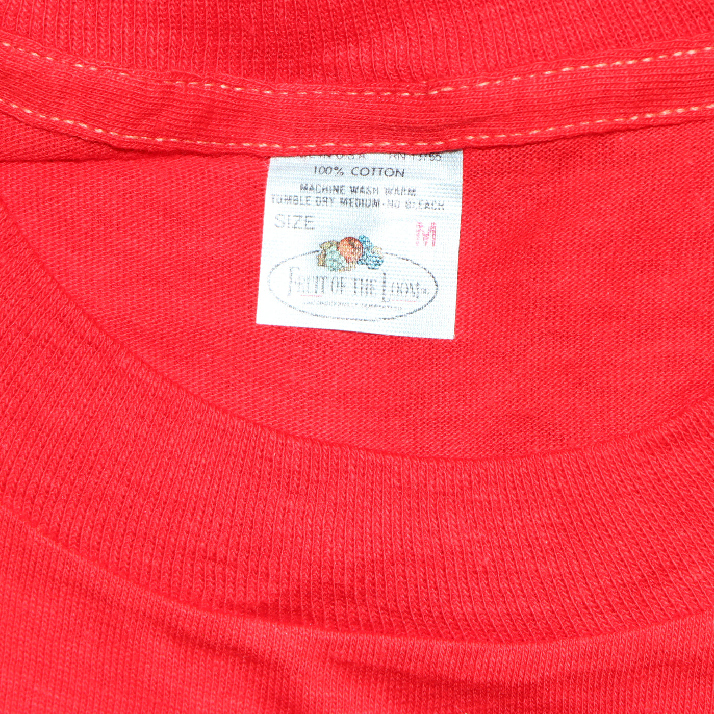 Fruit Of The Loom made in USA T-shirt Taglia M vintage mezza manica nuova deadstock