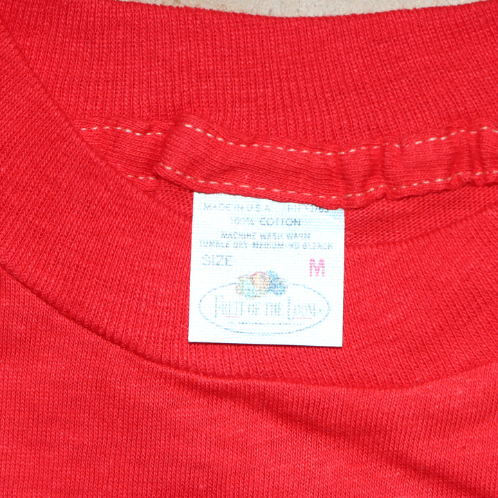 Fruit Of The Loom made in USA T-shirt Taglia M vintage mezza manica nuova deadstock