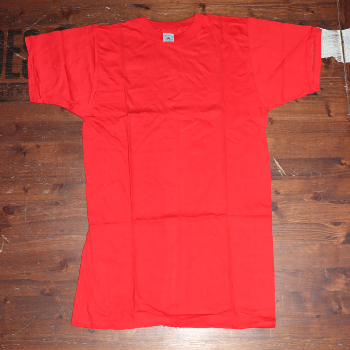 Fruit Of The Loom made in USA T-shirt Taglia M vintage mezza manica nuova deadstock