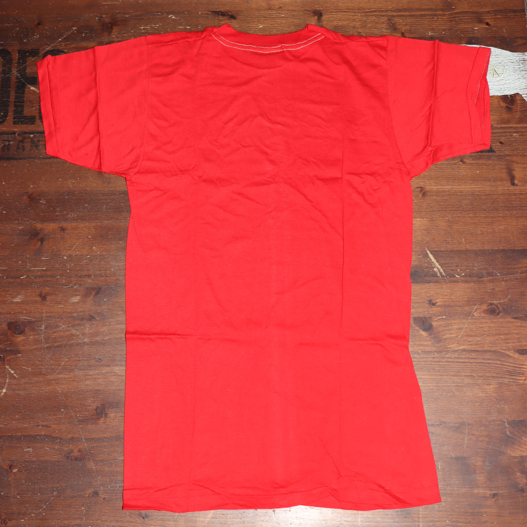 Fruit Of The Loom made in USA T-shirt Taglia M vintage mezza manica nuova deadstock