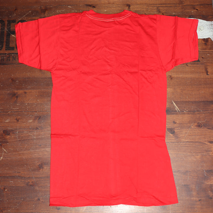 Fruit Of The Loom made in USA T-shirt Taglia M vintage mezza manica nuova deadstock