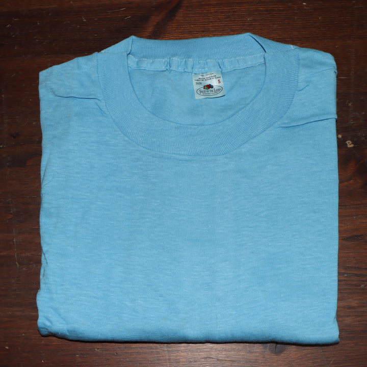 Fruit Of The Loom made in USA T-shirt Taglia S vintage mezza manica nuova deadstock