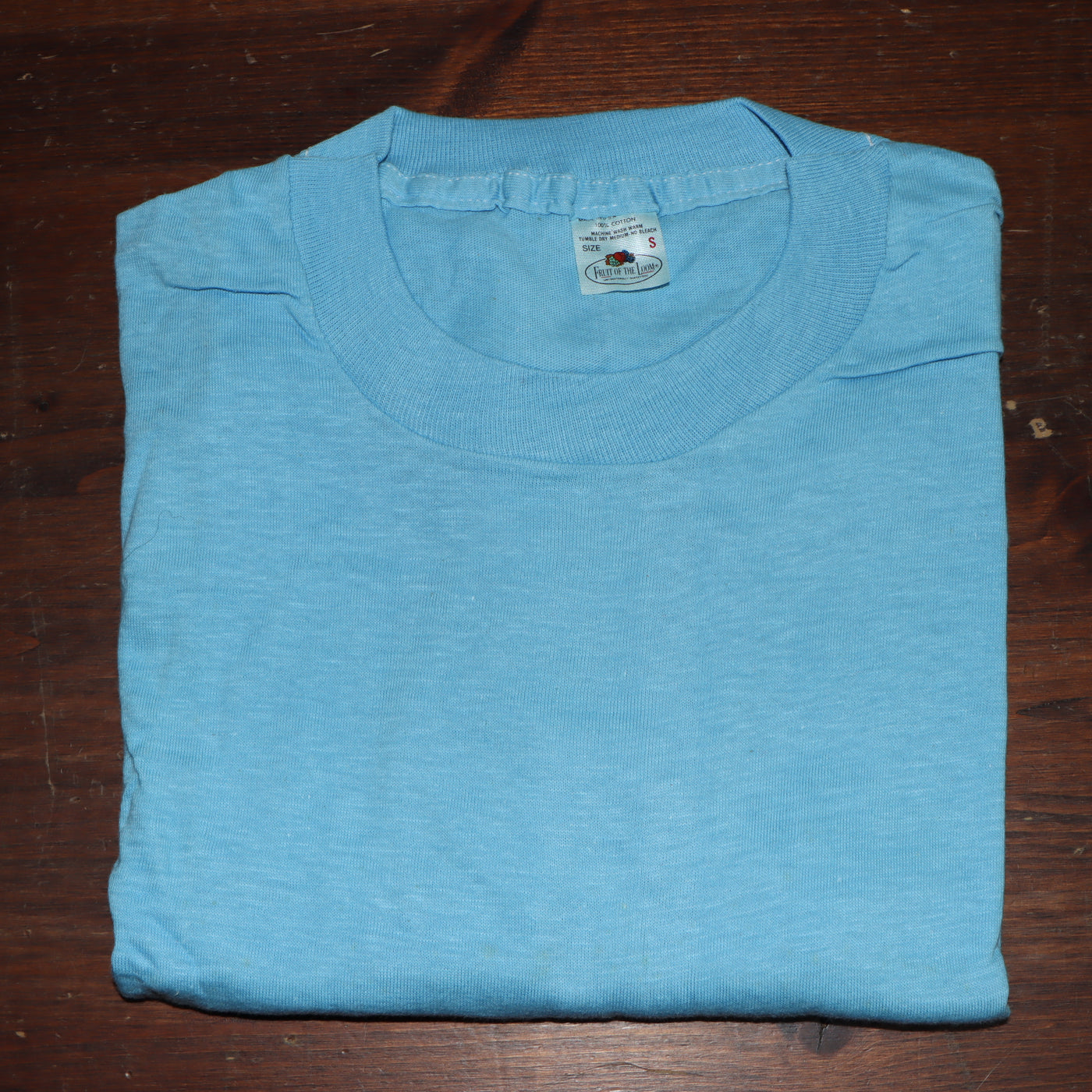 Fruit Of The Loom made in USA T-shirt Taglia S vintage mezza manica nuova deadstock