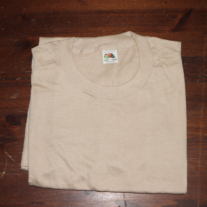Fruit Of The Loom made in USA T-shirt Taglia M vintage mezza manica nuova deadstock