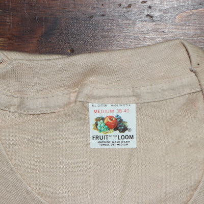 Fruit Of The Loom made in USA T-shirt Taglia M vintage mezza manica nuova deadstock