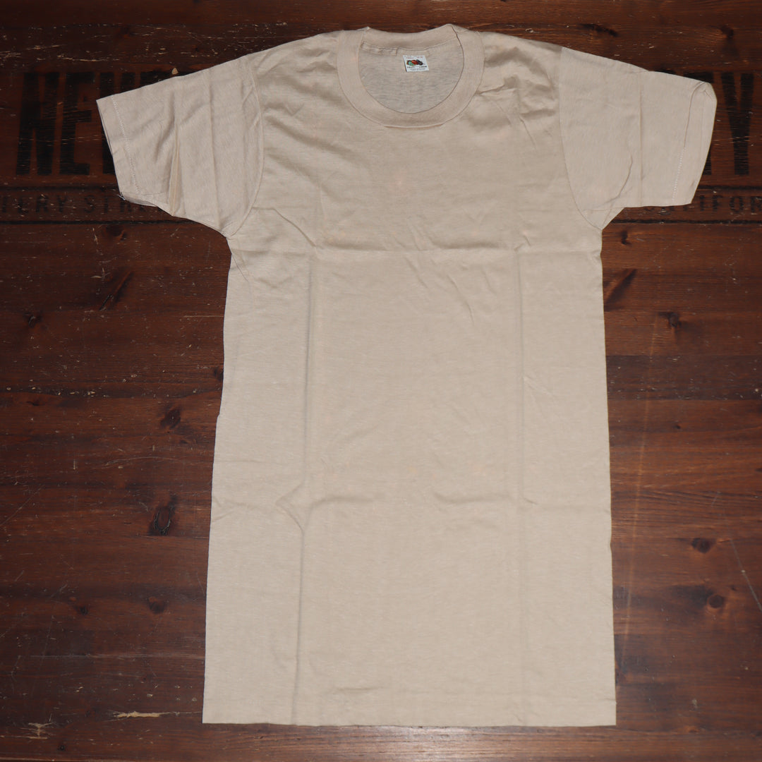 Fruit Of The Loom made in USA T-shirt Taglia S vintage mezza manica nuova deadstock
