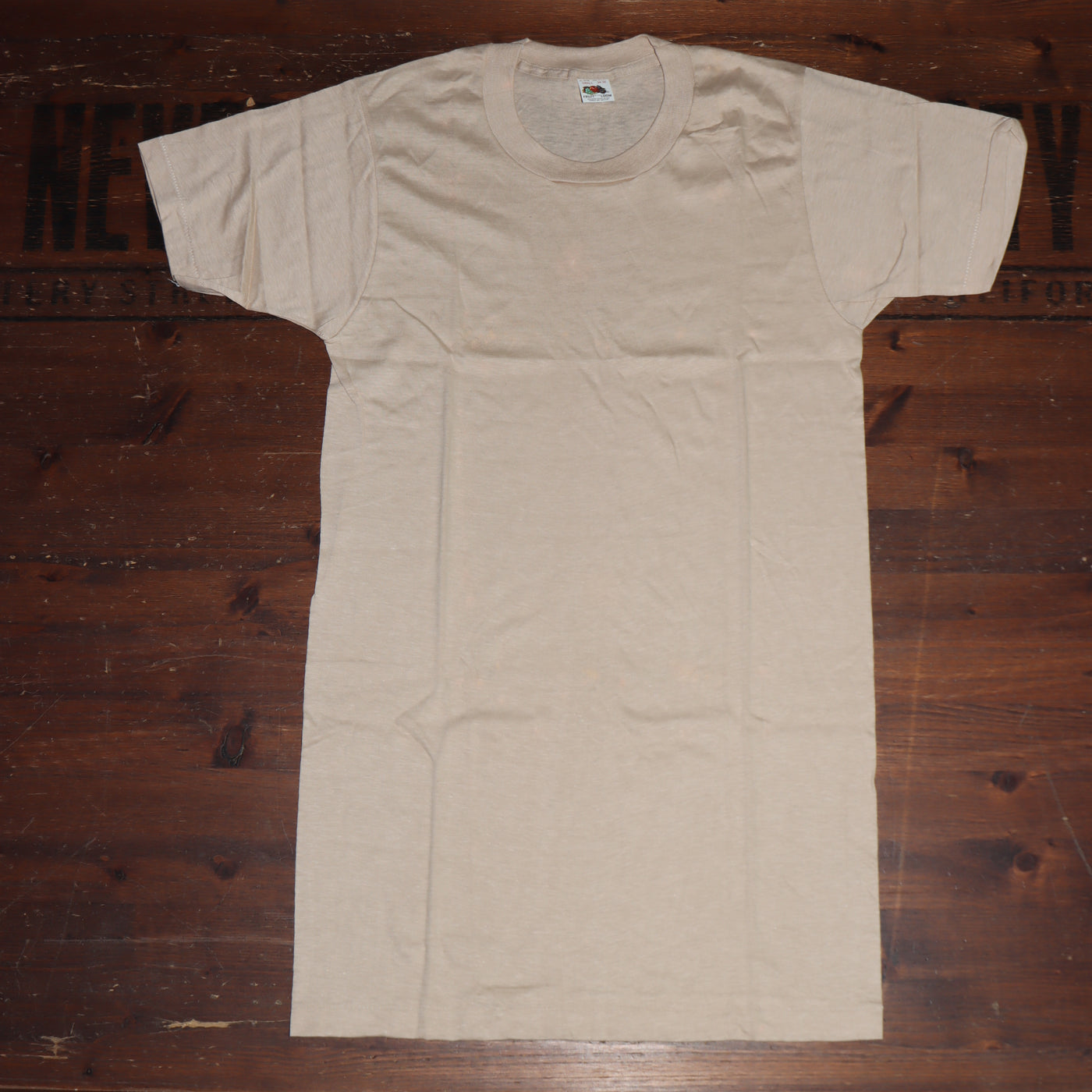 Fruit Of The Loom made in USA T-shirt Taglia S vintage mezza manica nuova deadstock
