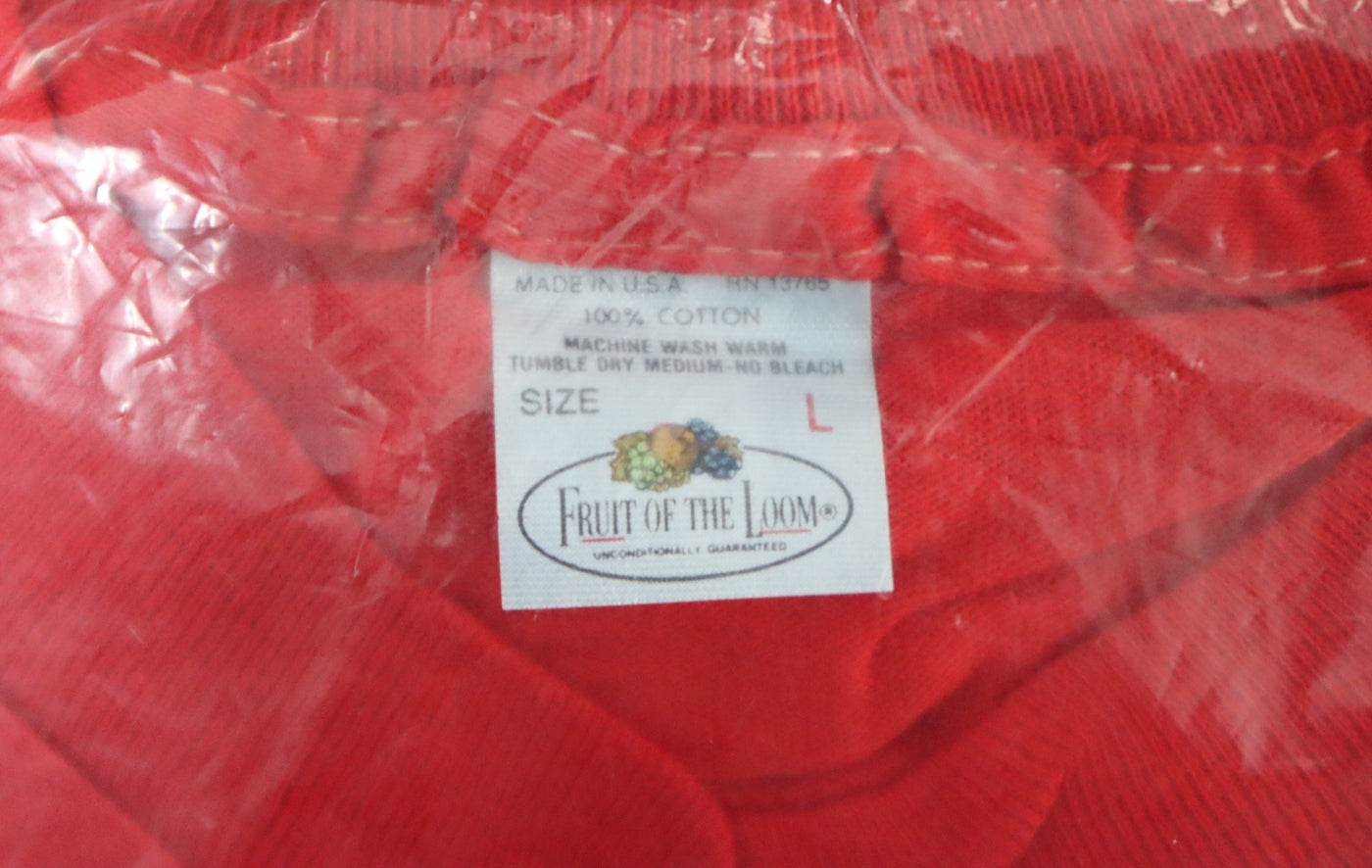 Fruit Of The Loom made in USA T-shirt Taglia L box da 3pz vintage nuova deadstock