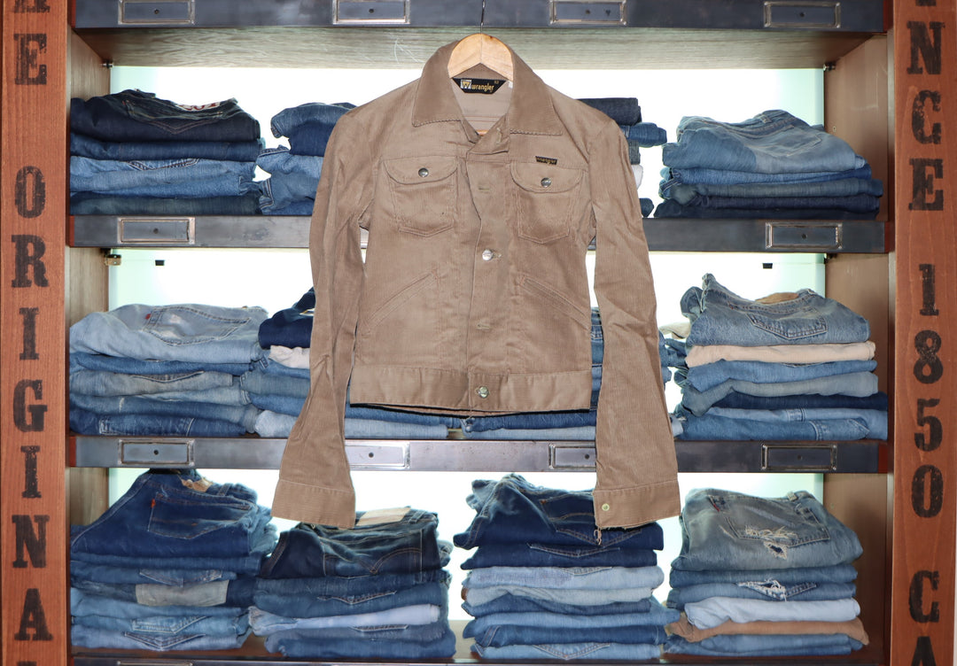 Wrangler giacca in velluto vintage taglia 32 anni 70'